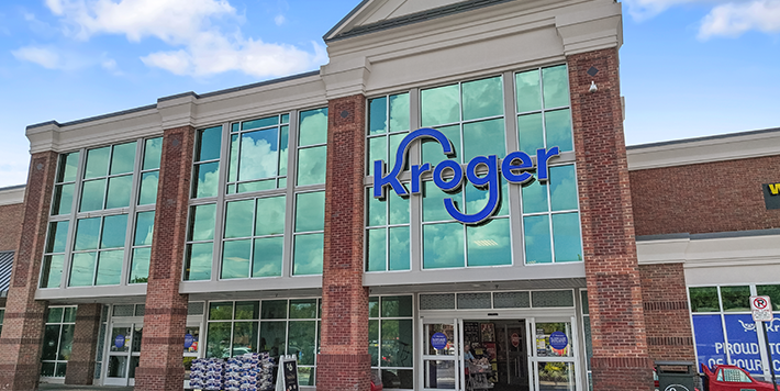 Grocery-anchored shopping center