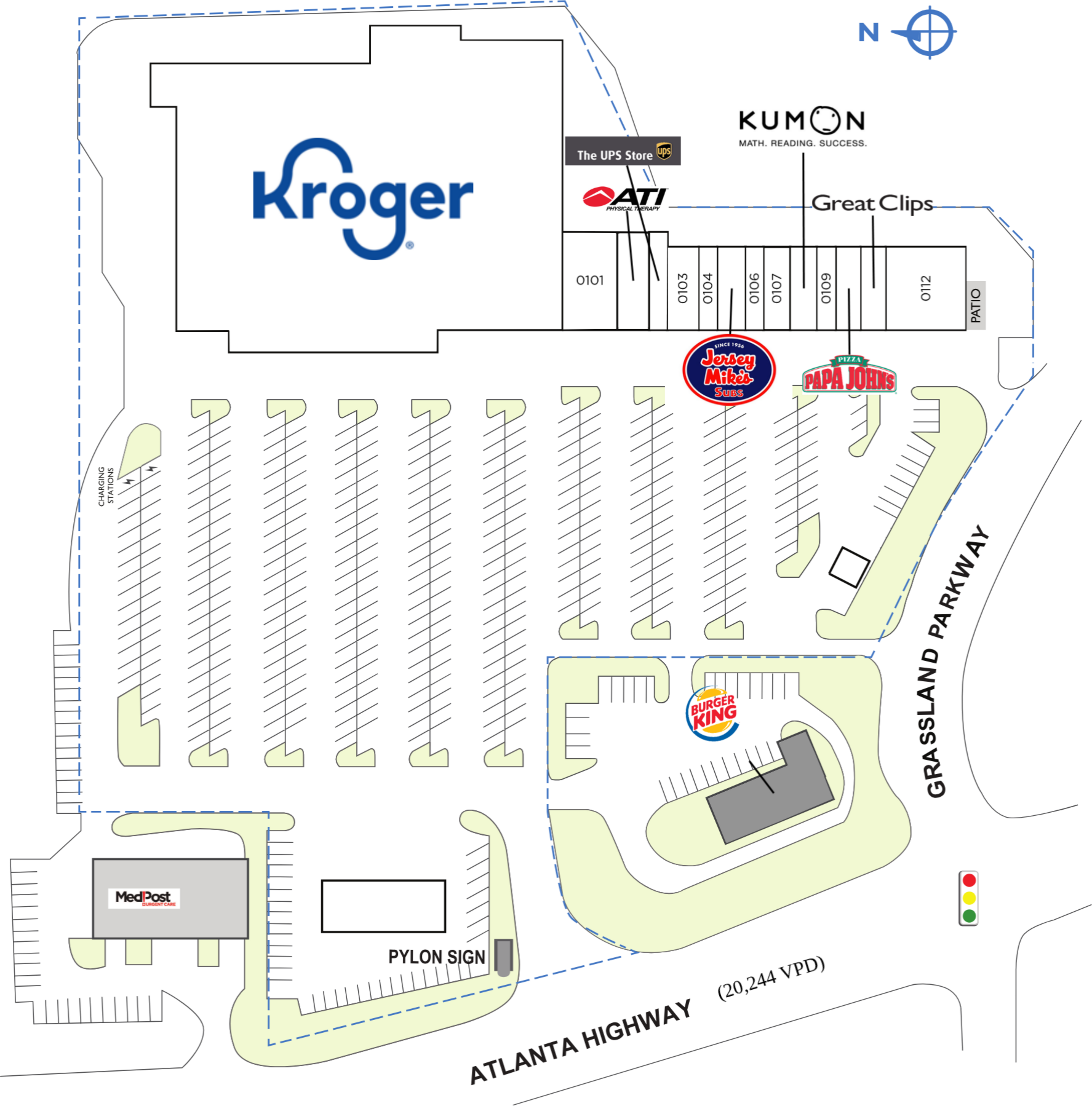 Retail Space for Lease in Alpharetta, GA Grassland Crossing PECO