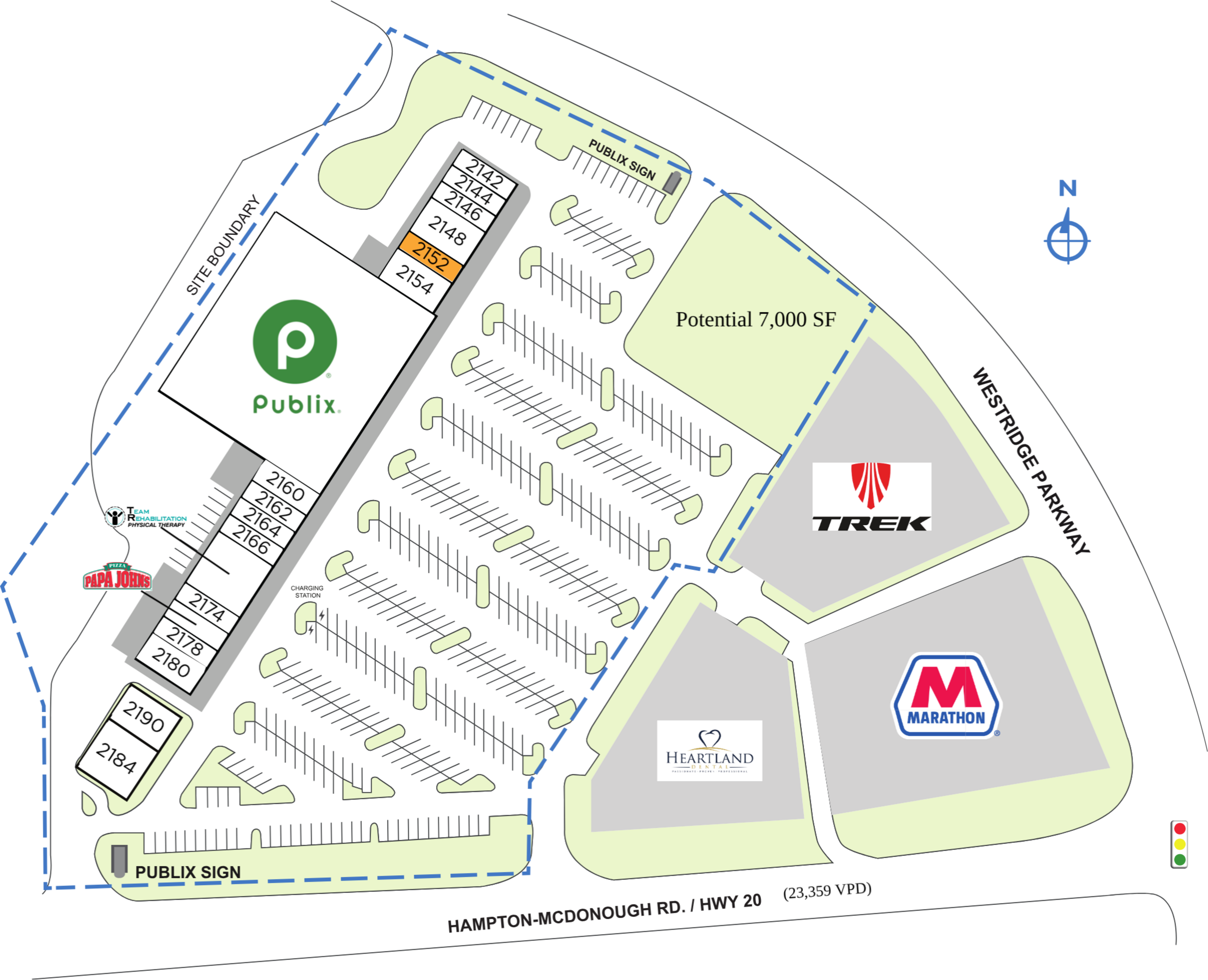 Retail Space for Lease in Mcdonough, GA Shops at Westridge PECO