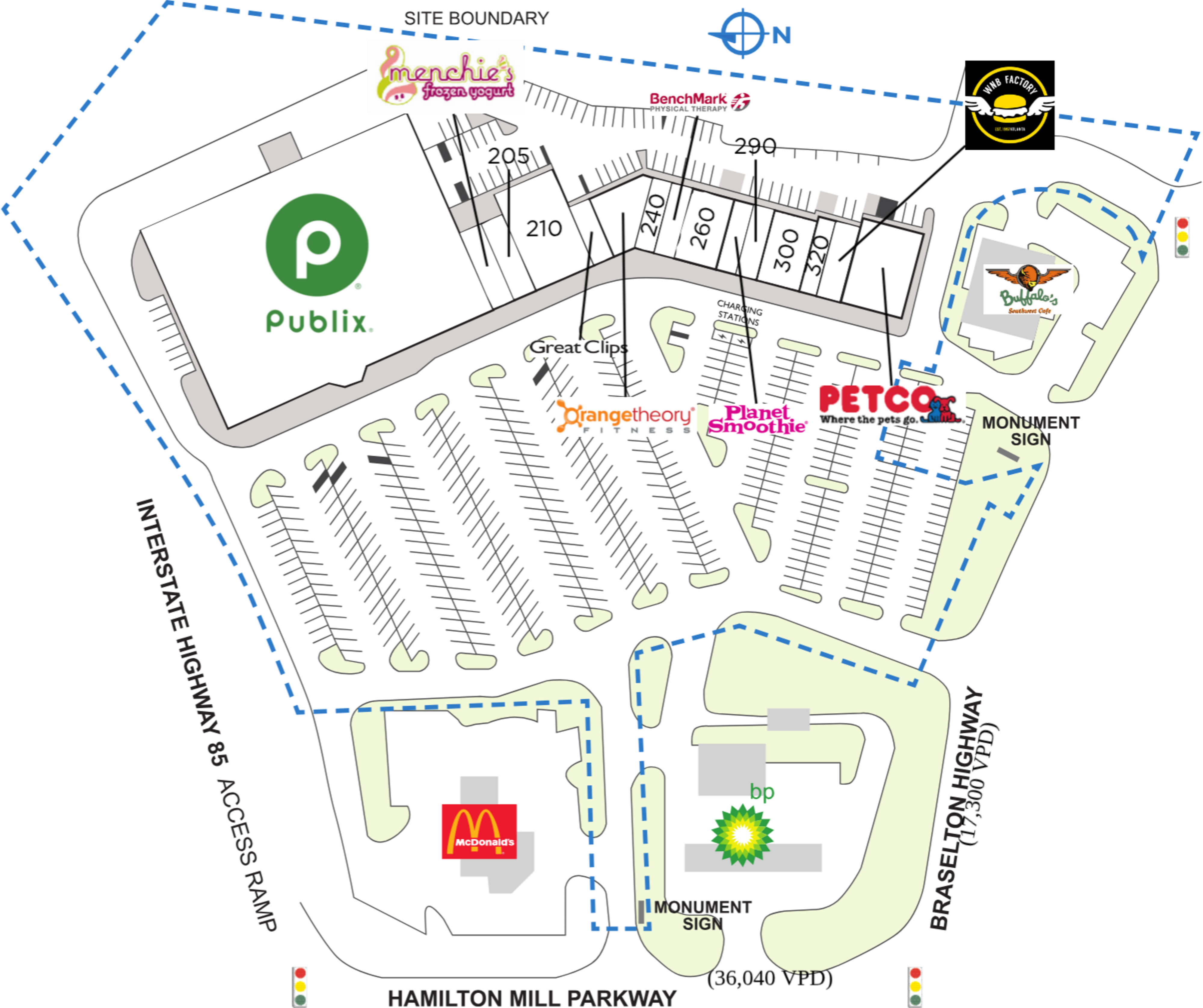 Retail Space for Lease in Dacula, GA Hamilton Mill Village PECO