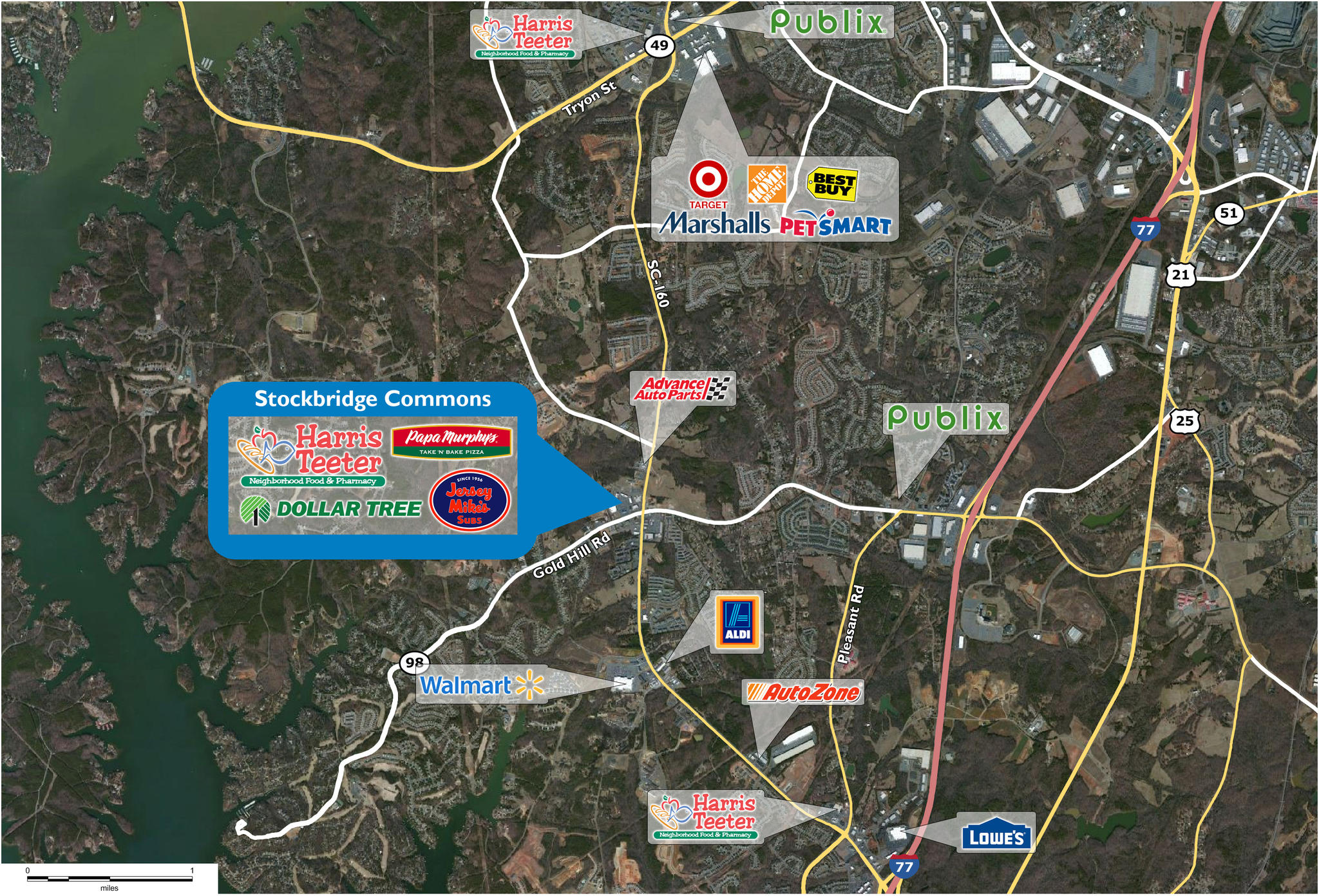Retail Space for Lease in Fort Mill, SC Stockbridge Commons PECO