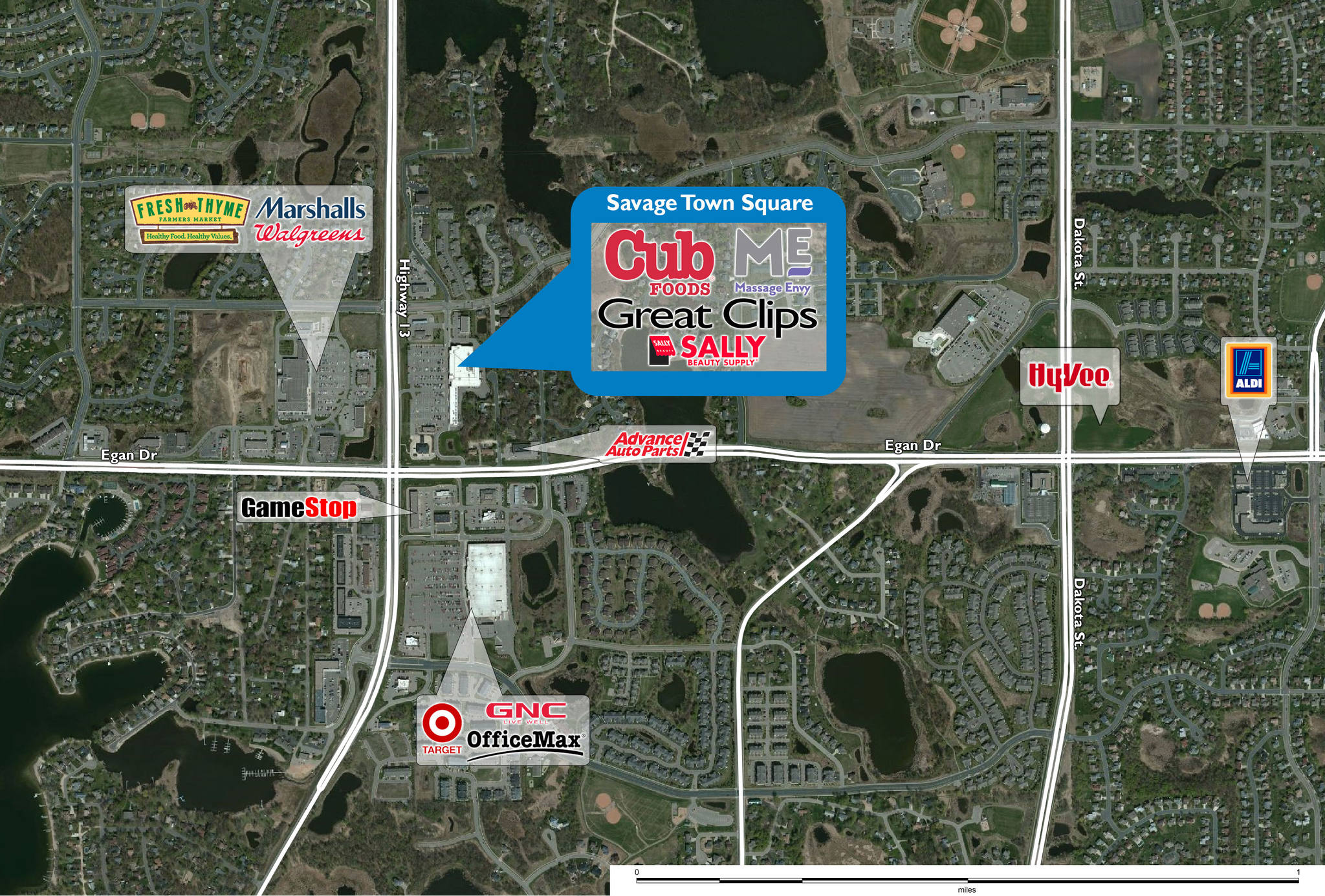 Retail Space for Lease in Savage, MN Savage Town Square PECO