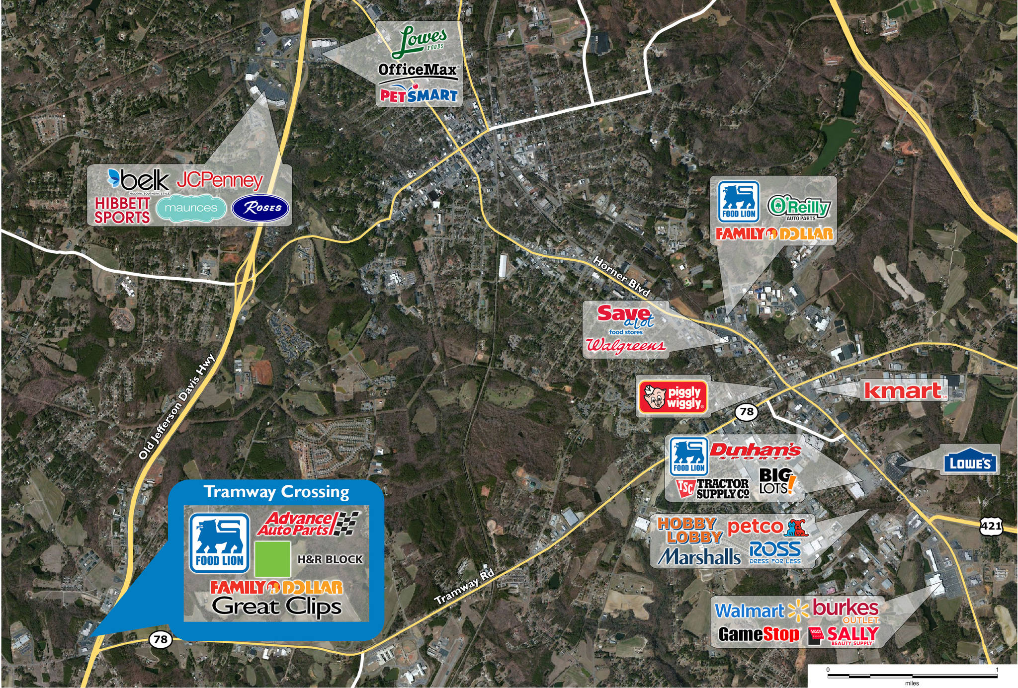 Retail Space for Lease in Sanford, NC Tramway Crossing PECO